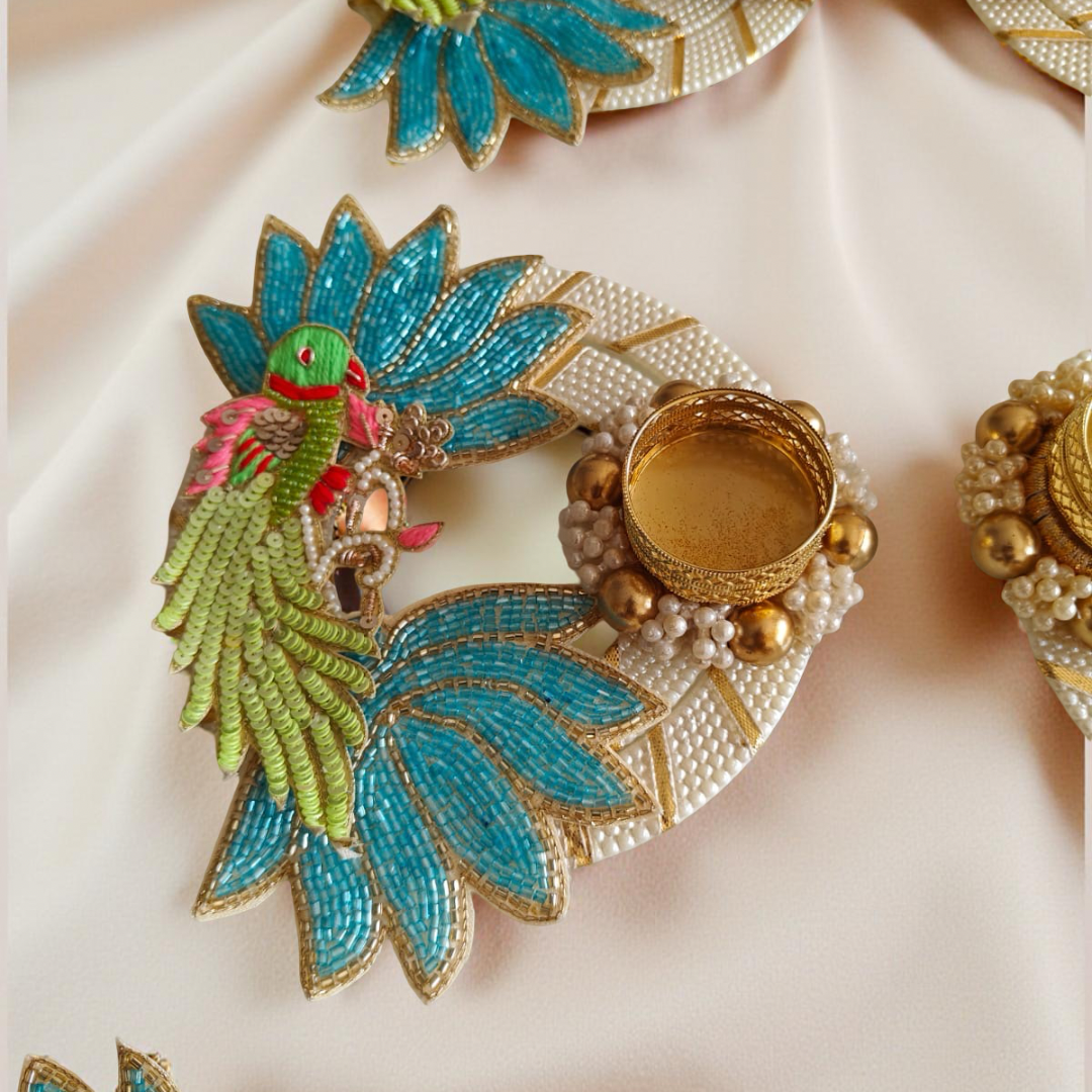 Handmade Decorative Tealight Holders for Festive Decor (MOQ - 5)