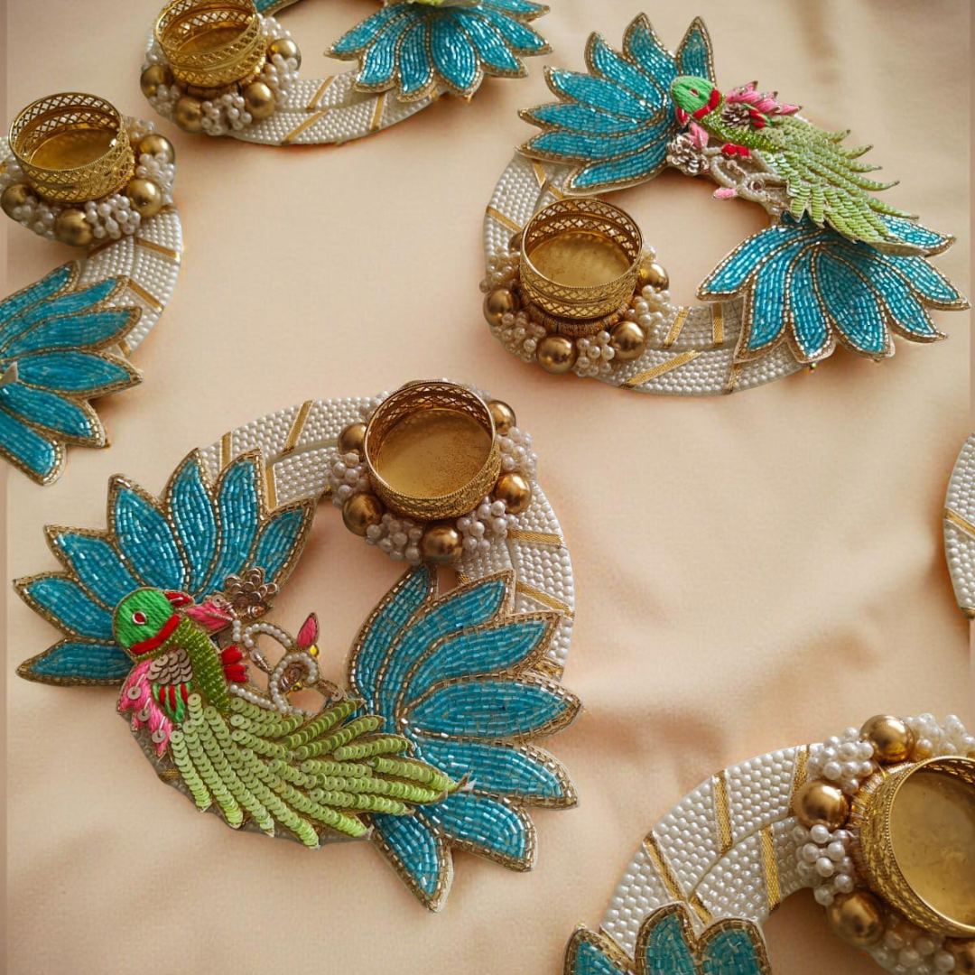 Handmade Decorative Tealight Holders for Festive Decor (MOQ - 5)