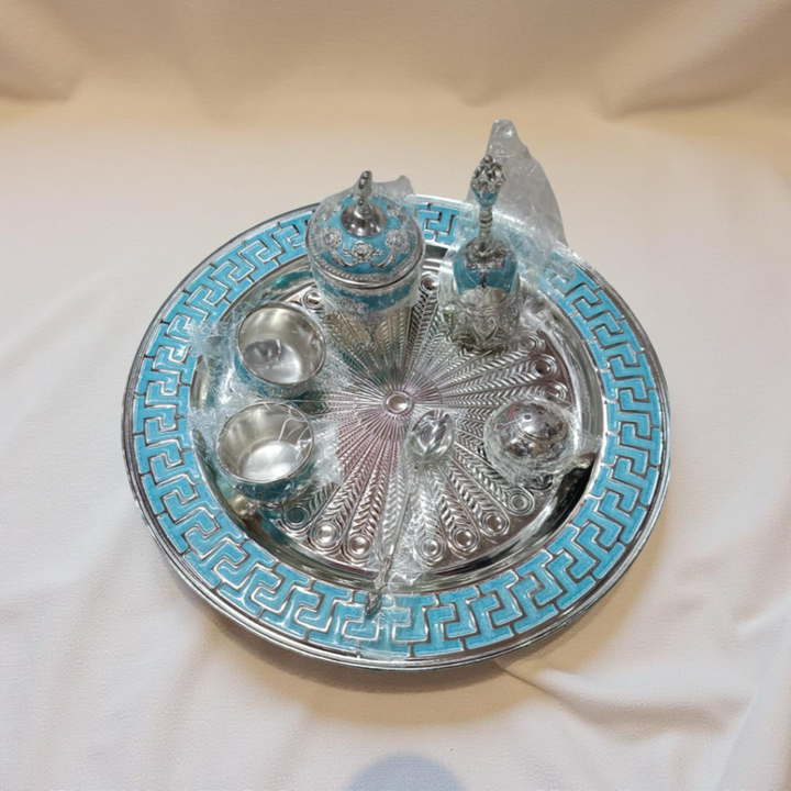 Exquisite Silver Pooja Thali Set – Timeless Tradition Meets Elegance